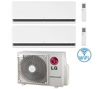 Climatizzatore Condizionatore LG Dualcool Premium R32 Wifi Dual Split Dual Inverter 9000 + 12000 BTU con U.E. MU3R19 NOVITÁ Classe A+++/A++