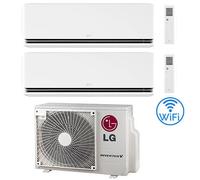 Climatizzatore Condizionatore LG Dualcool Premium R32 Wifi Dual Split Dual Inverter 9000 + 9000 BTU con U.E. MU2R15 NOVITÁ Classe A+++/A++