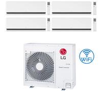 Climatizzatore Condizionatore LG Dualcool Premium R32 Wifi Quadri Split Dual Inverter 9000 + 9000 + 9000 + 12000 BTU con U.E. MU4R27 NOVITÁ Classe