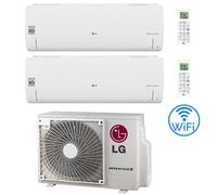 Climatizzatore Condizionatore LG Libero Smart R32 Wifi Dual Split Dual Inverter 12000 + 12000 BTU con U.E. MU2R17 NOVITÁ Classe A+++/A++