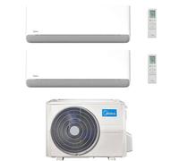 Climatizzatore Condizionatore Midea Breezeless-E Wifi R32 Dual Split 12000 + 12000 BTU con U.E. M2OE-18HFN8-Q INVERTER Classe A++/A+