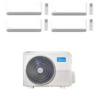 Climatizzatore Condizionatore Midea Breezeless-E Wifi R32 Quadri Split 9000 + 9000 + 9000 + 9000 BTU con U.E. M4OE-28HFN8-Q INVERTER Classe A++/A+