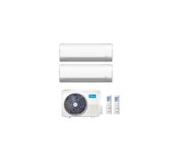 Climatizzatore Condizionatore MIDEA Dual Split serie BREEZELESS+ Inverter da 9000+12000 btu con M2OD-18HFN8 Wi-Fi Integrato 9+12