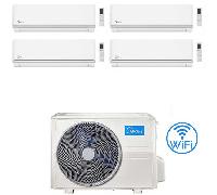 Climatizzatore Condizionatore Midea Elegance R32 WiFi Quadri Split 9000 + 9000 + 9000 + 18000 BTU con U.E. M4O-36FN8-Q INVERTER Classe A++/A+