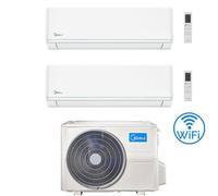Climatizzatore Condizionatore Midea Evolution R32 WiFi Dual Split 12000 + 18000 BTU con U.E. M4OE-28HFN8-Q INVERTER