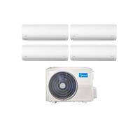 Climatizzatore Condizionatore MIDEA Quadri Split serie XTREME Inverter da 9000+9000+9000+9000 con M4O-36FN8 Wi-Fi Integrato 9+9+9+9 A