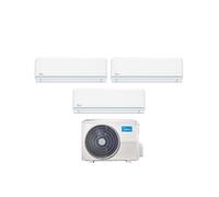 Climatizzatore Condizionatore MIDEA Trial Split serie EVOLUTION Inverter da 9000+9000+12000 con M4OE-28HFN8 -Q R-32 Wi-Fi Optional 9+9+12