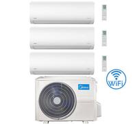 Climatizzatore Condizionatore Midea Xtreme Pro Green WiFi R32 Trial Split 9000 + 9000 + 12000 BTU con U.E. M3OG-21HFN8-Q INVERTER