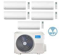 Climatizzatore Condizionatore Midea Xtreme R32 Penta Split 9000 + 9000 + 9000 + 9000 + 18000 BTU con U.E. M5OE-42HFN8-Q INVERTER