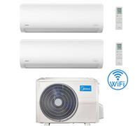 Climatizzatore Condizionatore Midea Xtreme Wifi R32 Dual Split 12000 + 12000 BTU con U.E. M4OE-28HFN8-Q INVERTER Classe A++/A+