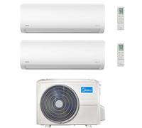 Climatizzatore Condizionatore Midea Xtreme Wifi R32 Dual Split 7000 + 12000 BTU con U.E. M2OE-18HFN8-Q INVERTER