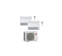 Climatizzatore Condizionatore MITSUBISHI Dual Split PAVIMENTO 9+9 Serie MFZ-KT Inverter Con MXZ-2F33VF R-32 WI-FI OPTIONAL 9000+9000