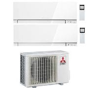 Climatizzatore Condizionatore Mitsubishi Kirigamine Zen Wifi Bianco Dual Split Inverter 7000 + 12000 BTU con U.E. MXZ-2F53VF4 NOVITÁ