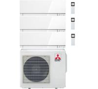 Climatizzatore Condizionatore Mitsubishi Kirigamine Zen Wifi Bianco Trial Split Inverter 7000 + 7000 + 12000 BTU con U.E. MXZ-3F54VF