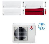 Climatizzatore Condizionatore Mitsubishi MSZ-AP + Kirigamine Style Wifi R32 Quadri Split Inverter 7000 + 7000 + 7000 + 12000 BTU con U.E. MXZ-4F72VF