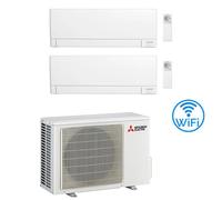Climatizzatore Condizionatore Mitsubishi MSZ-AY Wifi R32 Dual Split Inverter 7000 + 18000 BTU con U.E. MXZ-2F53VF
