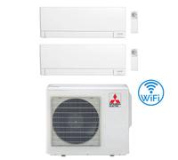 Climatizzatore Condizionatore Mitsubishi MSZ-AY Wifi R32 Dual Split Inverter 9000 + 18000 BTU con U.E. MXZ-3F54VF