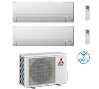 Climatizzatore Condizionatore Mitsubishi MSZ-BT Wifi R32 Dual Split Inverter 9000 + 9000 BTU con U.E. MXZ-2F33VF NOVIT VEDI