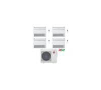 Climatizzatore Condizionatore Mitsubishi Pavimento Serie M MFZ-KT Quadri Split Inverter 9000 + 9000 + 9000 + 12000 BTU con U.E. MXZ-4F80VF NOVITÁ Classe A++/A+