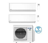 Climatizzatore Condizionatore Panasonic Serie Etherea Bianco Opaco Wifi R32 Dual Split Inverter 12000 + 12000 BTU con U.E. CU-3Z68TBE Classe A++/A+