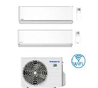 Climatizzatore Condizionatore Panasonic Serie Etherea Bianco Opaco Wifi R32 Dual Split Inverter 7000 + 9000 BTU con U.E. CU-2Z35TBE Classe A+++/A++