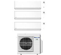 Climatizzatore Condizionatore Panasonic Serie Etherea Bianco Opaco Wifi R32 Trial Split Inverter 9000 + 12000 + 12000 BTU con U.E. CU-3Z68TBE Classe