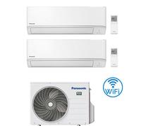 Climatizzatore Condizionatore Panasonic Serie TZ Wifi R32 Dual Split Inverter 9000 + 9000 BTU con U.E. CU-2Z41TBE Classe A+++/A++