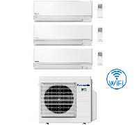 Climatizzatore Condizionatore Panasonic Serie TZ Wifi R32 Trial Split Inverter 7000 + 7000 + 7000 BTU con U.E. CU-3Z52TBE Classe A+++/A+