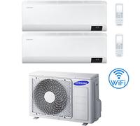 Climatizzatore Condizionatore Samsung CEBU R32 Wifi Dual Split Inverter 7000 + 9000 BTU con U.E. AJ040TXJ2KG/EU NOVITÁ Classe A+++/A++