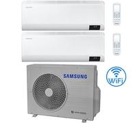 Climatizzatore Condizionatore Samsung CEBU R32 Wifi Dual Split Inverter 9000 + 9000 BTU con U.E. AJ052TXJ3KG/EU NOVITÁ Classe A+++/A++