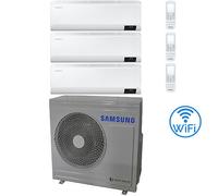 Climatizzatore Condizionatore Samsung CEBU R32 Wifi Trial Split Inverter 12000 + 12000 + 12000 BTU con U.E. AJ068TXJ3KG/EU NOVITÁ Classe A++/A+