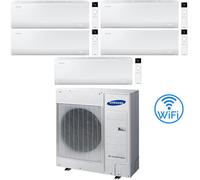 Climatizzatore Condizionatore Samsung CEBU S2 R32 Wifi Penta Split Inverter 9000 + 9000 + 9000 + 9000 + 12000 BTU con U.E. AJ100TXJ5KG/EU NOVITÁ