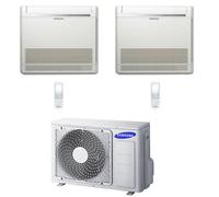 Climatizzatore Condizionatore Samsung Console R32 Dual Split Inverter 9000 + 9000 BTU con U.E. AJ040TXJ2KG/EU Classe A+++/A++