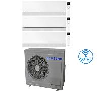 Climatizzatore Condizionatore Samsung WINDFREE PREMIÈRE Essential White Wifi Trial Split R32 Inverter 9000 + 9000 + 12000 BTU con U.E. AJ068TXJ3KG/EU