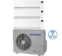 Climatizzatore Condizionatore Samsung WINDFREE PREMIÈRE Essential White Wifi Trial Split R32 Inverter 7000 + 7000 + 12000 BTU con U.E. AJ052TXJ3KG/EU