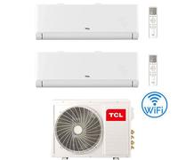 Climatizzatore Condizionatore TCL BreezeIN serie P5 Wifi R32 Dual Split Inverter 12000 + 12000 BTU con U.E. MT1821 Classe A++/A+