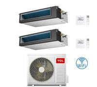 Climatizzatore Condizionatore T analizzato Wi-Fi R32 Dual Split Inverter 9000 + 12000 BTU con U.E. MT1821 NOVITÁ