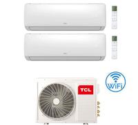 Climatizzatore Condizionatore TCL Elite serie F Wifi R32 Dual Split Inverter 7000 + 12000 BTU con U.E. MT1420 Classe A++/A+