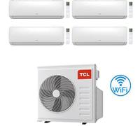 Climatizzatore Condizionatore TCL Elite serie F Wifi R32 Quadri Split Inverter 7000 + 7000 + 7000 + 7000 BTU con U.E. MT3240 Classe A++/A+