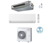 Climatizzatore Condizionatore Toshiba Canalizzabile + Shorai Edge R32 Dual Split Inverter 16000 + 16000 (15000 + 15000) BTU con U.E. RAS-5M34U2AVG-E