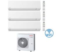 Climatizzatore Condizionatore Toshiba Serie Shorai Edge R32 Trial Split Inverter 13000 ( 12000 ) + 13000 ( 12000 ) + 16000 ( 15000 ) BTU con U.E.