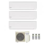 Climatizzatore Condizionatore Trial Split Panasonic Serie TZ Inverter Standard R-32 9000+9000+12000 Con CU-3TZ52TBE