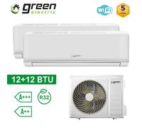 Climatizzatore dual 12000+12000 Btu WiFi R32 A++/A+ Green Electric PLUS