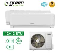 Climatizzatore dual 12000+12000 Btu WiFi R32 A++/A+ Green Electric PLUS [EEK: A++]