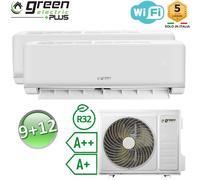 Climatizzatore dual 9000+12000 Btu WiFi R32 A++/A+ Green Electric PLUS [EEK: A++]