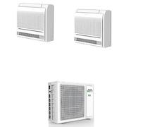 CLIMATIZZATORE DUAL CONSOLE AUX 9+12 DC INVERTER GAS R 32 A++A+ WI FI LINEA 2024 U.E AM2-H18/4DR3C