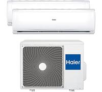 Haier Trendy Condizionatore Fisso Dual Split 9000 btu + 12000 btu H2U14TAA 2 unità interne e 1 esterna