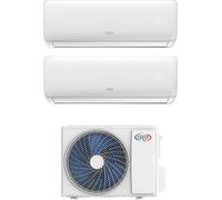 Climatizzatore Dual Split 9000 + 12000 Btu, con Pompa di calore, Classe energetica A++/A+