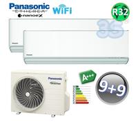 Climatizzatore dual split ETHEREA R32 Panasonic 9000+9000 btu con WIFI Nano