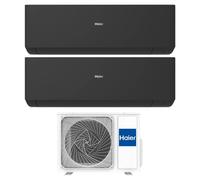 Climatizzatore dual split Haier Expert Black Wifi 7000+12000 Btu inverter R32 2U50S2SM1FA-3